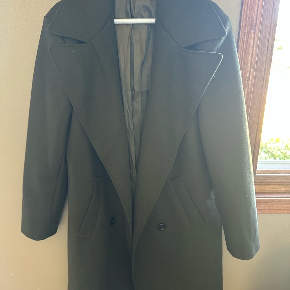 Men's Dark Green Overcoat
